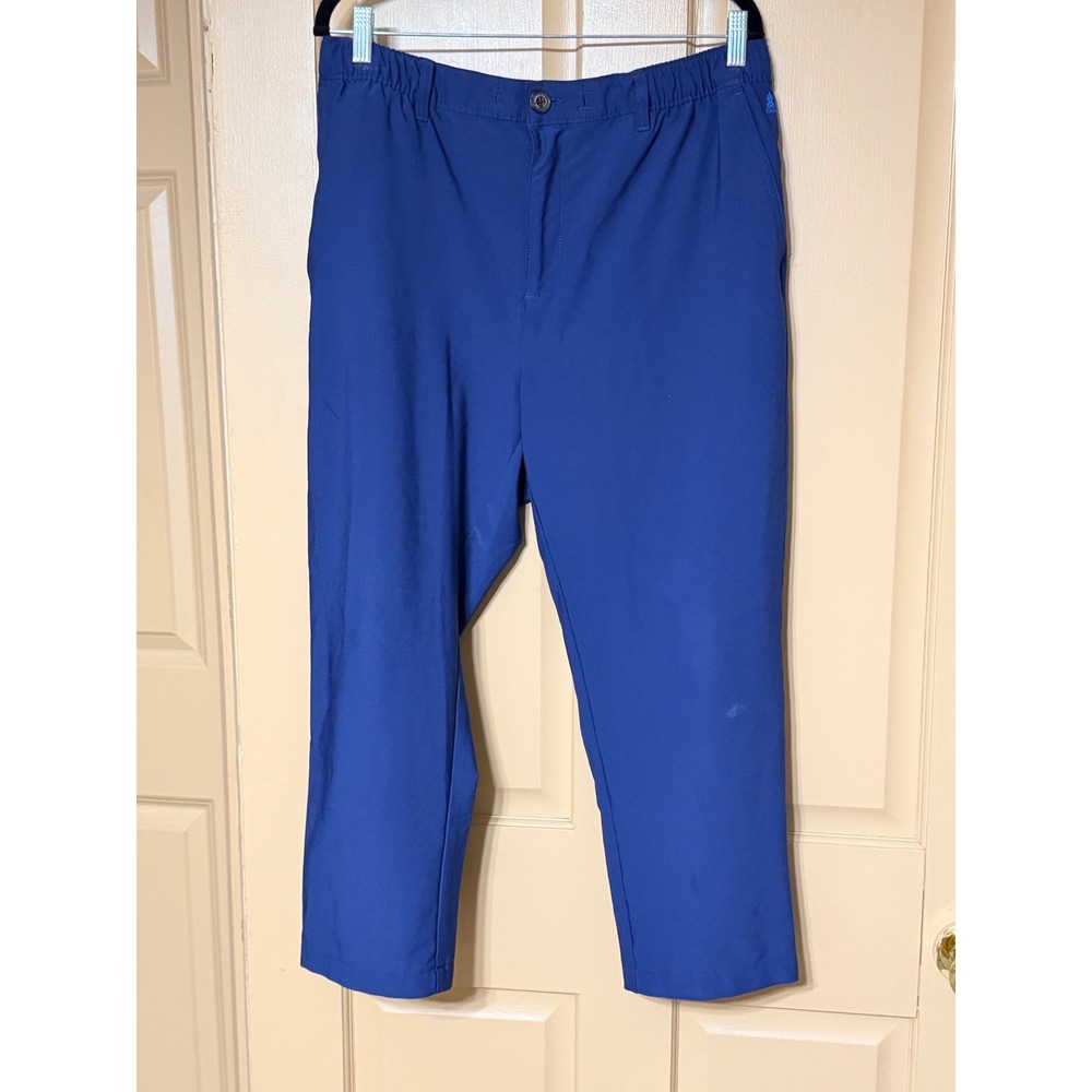 Chubbies Everywear Pants Mens XL Royal Blue Elastic Waist Performance Golf Chino